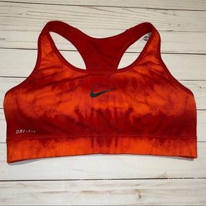Nike Dri-Fit Red Tie Dye Medium Impact